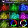 thumbnail image 3 of JSOT 4 Pack Solar Pathway Lights, Solar Garden Lights for Walkway, Driveway, Yard, Colorful Light, 3 of 7