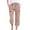 Brown, variant on Sakmal Summer Pants for Women 2024 Cropped Brown Palazzo with Pockets Striped Knot Ladies Trousers for Summer