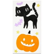 Cat & Jack-o'-Lantern Window Clings, Multicolor, Halloween by Way To Celebrate
