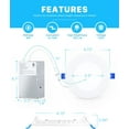 thumbnail image 5 of Ensenior 16 Pack Ultra-Thin LED Recessed Lighting 4 Inch 3CCT with Junction Box, 3000K/4000K/5000K Selectable, 9W 75W Eqv, Dimmable Can-Killer Downlight, 750LM High Brightness - ETL&Energy Star 4 Inch 5000k/4000k/3000k - 3cct White, 5 of 7
