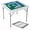 White-39.4", variant on TacleeKii 39.4" Folding Mahjong Table for 4 Players, Portable Square Game Table with Green Felt Top, Cup Holders, Chip Trays for Poker Dominoes