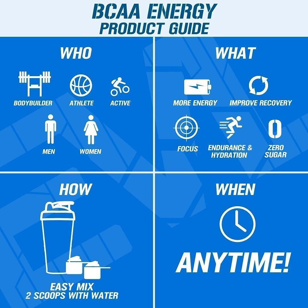 Evlution Nutrition BCAA Energy Amino Acid Pre-Workout Powder - 30 Servings, Rocket Pop