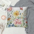 thumbnail image 2 of PHYHOO Throw Pillow Covers - Botanical Spring Floral Butterfly Colorful Decorative Pillow Case for Sofa Couch Bedroom Living Room Car Home Decor Summer Pillowcase, 2 of 5
