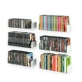 Wallniture Bali Floating DVD Shelf Media Organizer Set of 6 UShape