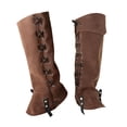 thumbnail image 2 of Cubrebotas medievales de pirata, polainas de caballero guerrero para actuaciones en escenario Caqui, 2 of 7