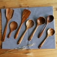 thumbnail image 4 of Wooden Cooking Utensils,Teak Wood Spoons and Wooden Spatula for Cooking, Nonstick Natural and Healthy Kitchen Cookware, 4 of 7