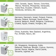thumbnail image 5 of Universal Travel Portable Worldwide Power Adapter Converter All in One International Out of Country, Travel Wall Charger Plug for Input in USA EU UK France Italy Australia India Outlets, 5 of 7