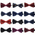 thumbnail image 2 of VONKY Cravate Formelle à Motif Coloré pour Hommes Adulte Homme Affaires Réunion Mariage Fil Polyester Nœud Papillon, 2 of 9