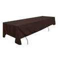thumbnail image 2 of Ultimate Textile (2 Pack) Damask Kenya 60 x 90-Inch Rectangular Tablecloth - Home Dining Collection - Snakeskin Jacquard Design, Chocolate Brown, 2 of 4