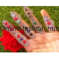 thumbnail image 1 of Coral & Mix Gemstone 925 Sterling Silver Plated Handmade 100pcs Ring, 1 of 1