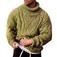 thumbnail image 1 of Chandail Tricoté Épais pour Hommes à Col Roulé, Chandail Chaud à Enfiler, Haut, 1 of 2