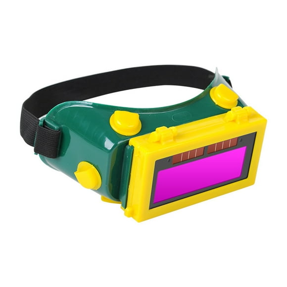 Amdohai Solar Power Automatic Variable Light Argon Arc Welding Electric Welding Glasses Welding Antiglare Protections Professional Clamshell Design Weld Glasses Utility Welding Tools