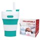 thumbnail image 1 of Taza de café de silicona plegable Taza de exterior retráctil portátil creativa 450ml con tapa, 1 of 5