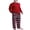 Gray Red Diamond, variant on Mens Pajama Set 2-Piece Long Sleeve Lounge Sleepwear Pjs Sets with Pockets
