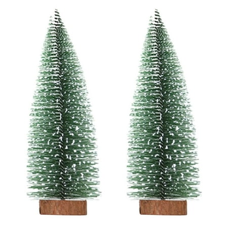 

2pcs Adorable Home Desktop Christmas Tree Ornaments Delicate Home Adornments