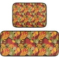 thumbnail image 7 of SKYSONIC Fall Red Leaves Abstract Kitchen Rugs 2 Pieces, Autumn Maple Floor Mat Room Area Rug Washable Carpet Perfect for Living Room Bedroom Entryway, 7 of 7