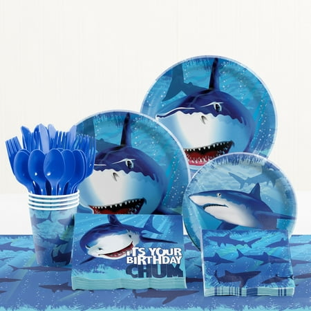 Shark Splash Birthday Party Supplies Kit