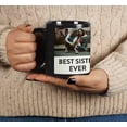 thumbnail image 2 of Printtoo PersonalizedPhotoCollage CoffeeMugBest Sister Ever Custom Picture Ceramic CupDishwasher & Microwave Safe- 11 Oz -Black, 2 of 6