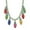 Christmas Lights, variant on Betsey Johnson Women's Bow Necklace Gold Red Green