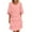 Pink, variant on Women's Flutter 3/4 Sleeve Cocktail Dress Crew Neck Ruffle Layered Formal Wedding Guest Party Dresses