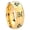 Gold Plated, variant on Masonic Shriners Beveled Edge Rose Gold Tungsten Engraved Ring 10MM