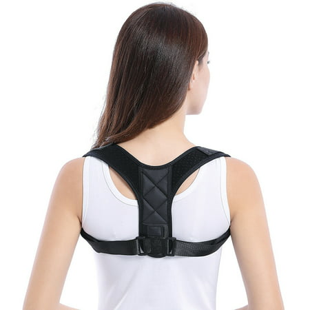 Back Brace Posture Corrector Upper Back Belt Adjustable Shoulder ...