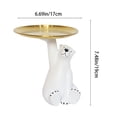 thumbnail image 3 of Pallet Polar Bear Home Decoration Porch Key Storage Fruit Basket Living Room Desktop Cabinet, 3 of 6