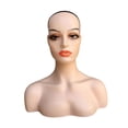 thumbnail image 3 of Cabeza de maniquí femenina realista, soporte para peluca, peluca multifuncional europea americana Estilo D, 3 of 8