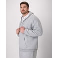 thumbnail image 3 of Hanes Men's & Big Men's Fleece Full Zip Up Hoodie Sweatshirt, Sizes S-3XL, 3 of 8