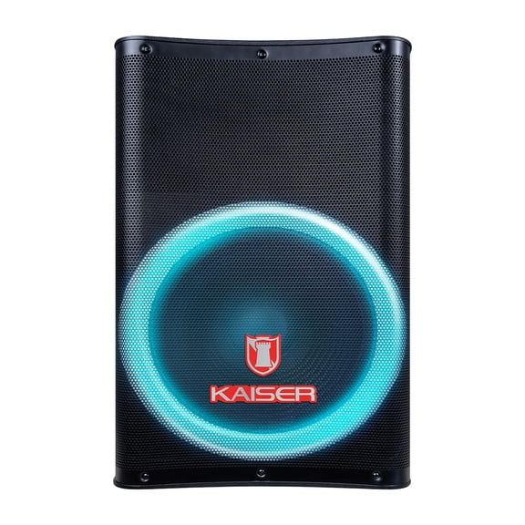 Bocina Profesional Bluetooth Kaiser MSA-9716 de 15 pulgadas y 20 000 PMPO más Micrófono Alámbrico