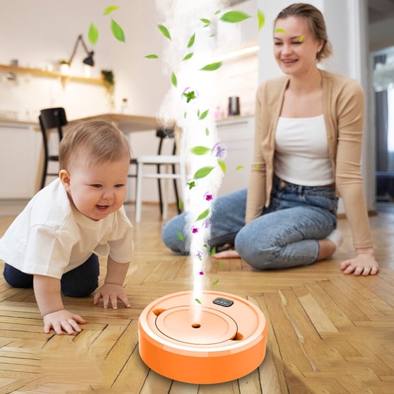 Portable Humidifier with Aromatherapy Diffuser - 170ml Water Tank, 360° Humidification, Quiet Operation (50-60dB), USB Rechargeable, 3.7V/1500mAh Battery, Compact Design for Home & Office - White
