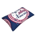 thumbnail image 3 of Bixox God Bless America Patriotic Star Printed Pillow Protector,Super Soft Ideal for Home,Guests,Rentals - 14"x20", 3 of 8
