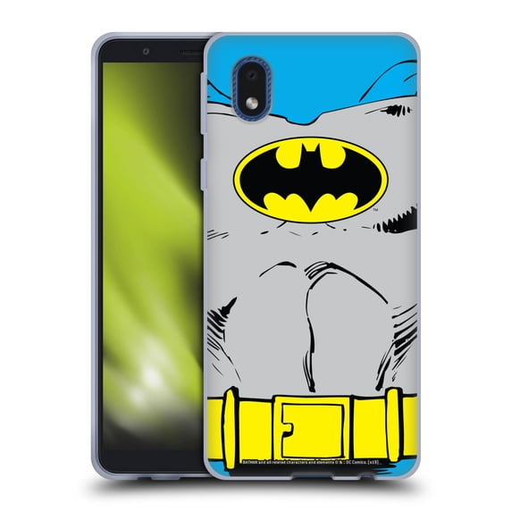 Head Case Designs Officially Licensed Batman DC Comics Logos Classic Costume Soft Gel Case Compatible with Samsung Galaxy A01 Core (2020)