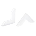 thumbnail image 1 of Unique Bargains PP Corner Protector L Shape 45x6mm for Ceramic, Glass, Metal Sheets White 24 Pack, 1 of 5