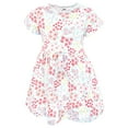 thumbnail image 3 of Hudson Baby Infant and Toddler Girls Cotton Dresses, Bright Pink Flower Field, 3T, 3 of 4