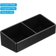 thumbnail image 4 of PATIKIL Plastic Tea Box, 2 Compartments Tea Bag Organizer Coffee Bag Storage Container for Kitchen Pantry Cabinet Countertop, Black, 4 of 5