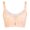 Beige, variant on ZNQHFRE Women Plus Size Wireless Full Cup Lace Bra Full Coverage Comfort Adjustable Strp Bra Beige 36D