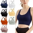 thumbnail image 6 of Deepwonder Women Sports Bra Push Up Crop Top Female Fitness Gym Bra Hollow Breathable Top Sexy Running Yoga Bra Athletic Sportswear M, 6 of 6