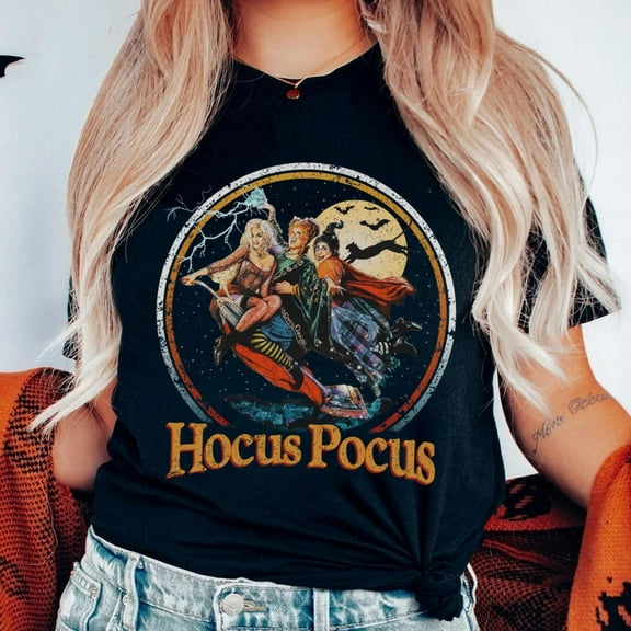 Retro Hocus Pocus Sanderson Sisters Scary Halloween Party T-shirt