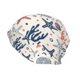 thumbnail image 2 of Logiee Starfish Shell Print Unisex Knit Beanie for Men Women Winter Hat,Beanies Skull Caps, 2 of 7