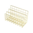 thumbnail image 1 of Btomtd Iron Metal Three Bookshelf Book Stand Desktop File Book Organization And Storage, 1 of 6