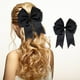 thumbnail image 1 of Pinza para el pelo con lazo de cinta de satén acanalado de doble capa de 6 pulgadas para accesorios de pelo de niños Pinza para el pelo tipo banda, 1 of 7