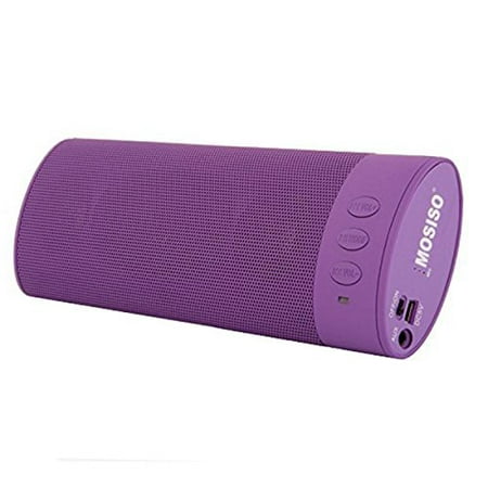 Mosiso Wireless Speaker, Sound System with 20 Hour Battery Life, Sound for iPhone/Android Phones,PC, Purple (Best Android Notification Sounds)