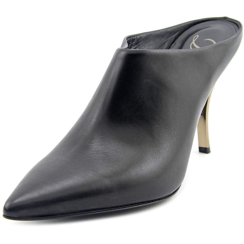 pointed toe leather mules