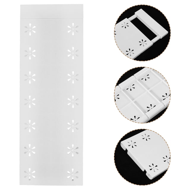 HEALEEP 3 Pcs Étagère Extensible Blanche PP Rangement Ajustable pour Organisation de Garde-Robe