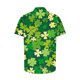 thumbnail image 3 of Ceisia Men's St. Patrick's Day All-Over Shamrock Print Stretch Short Sleeve Shirt Multicolor L Gifts, 3 of 5
