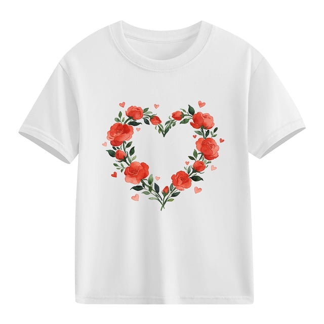 hengsof T-shirt Imprimé à Manches Courtes pour Enfants
