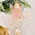 thumbnail image 4 of Adornos navideños con forma de ángel para colgar en el árbol, manualidades navideñas, decoraciones de elfos, 4 of 5