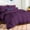 Plum, variant on D.N.G. BEDDINGS Deluxe All Seasons Super King Size 800 Thread Count, Solid Plum Down Alternative 5 Piece Box Design Comforter Set 100% Egyptian Cotton