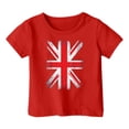 thumbnail image 3 of TAIAOJING T-Shirts Polyvalents Garçon Fille Impression Manches Courtes Col Rond T-Shirts Haut Drapeau Vintage pour Nourrisson à Adolescent Coupe Décontractée Léger Tenue Quotidienne, 3 of 3